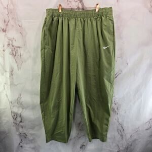Nike Pants Womens XL Green Essential High Rise Nylon Hiking Ripstop Pull On